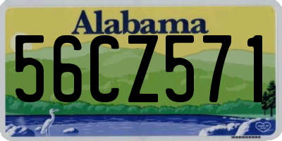 AL license plate 56CZ571