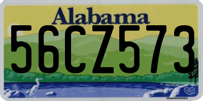 AL license plate 56CZ573