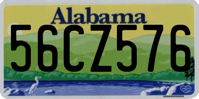 AL license plate 56CZ576