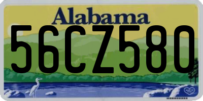 AL license plate 56CZ580