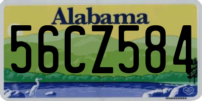 AL license plate 56CZ584