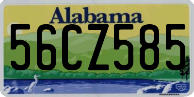 AL license plate 56CZ585