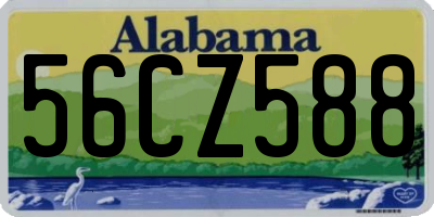AL license plate 56CZ588