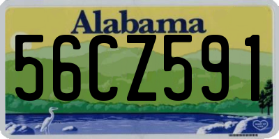 AL license plate 56CZ591