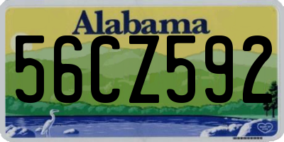 AL license plate 56CZ592