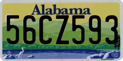 AL license plate 56CZ593