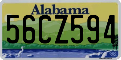 AL license plate 56CZ594
