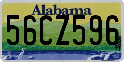 AL license plate 56CZ596