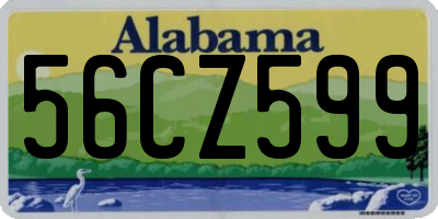 AL license plate 56CZ599