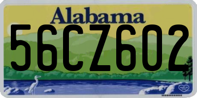 AL license plate 56CZ602