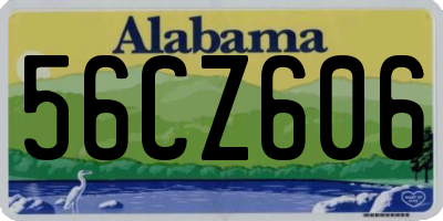 AL license plate 56CZ606