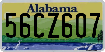 AL license plate 56CZ607