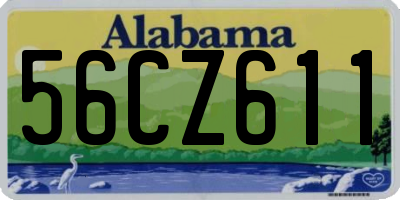 AL license plate 56CZ611