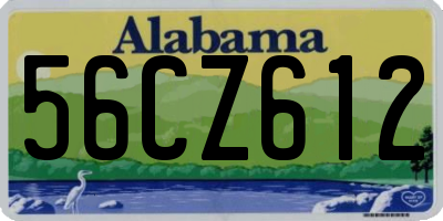 AL license plate 56CZ612