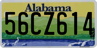 AL license plate 56CZ614
