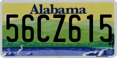 AL license plate 56CZ615