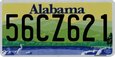 AL license plate 56CZ621