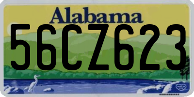 AL license plate 56CZ623