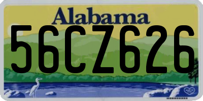AL license plate 56CZ626