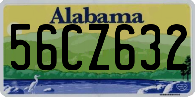 AL license plate 56CZ632