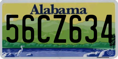 AL license plate 56CZ634