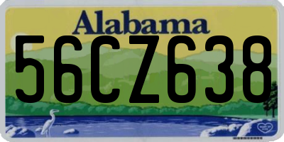 AL license plate 56CZ638