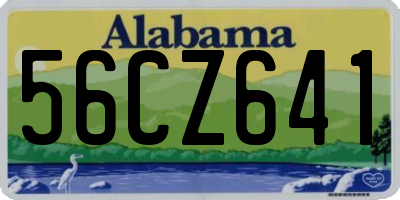 AL license plate 56CZ641
