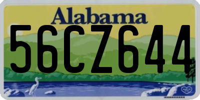 AL license plate 56CZ644