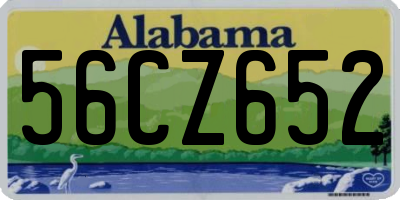 AL license plate 56CZ652