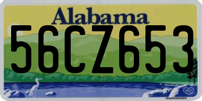 AL license plate 56CZ653