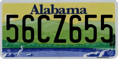AL license plate 56CZ655