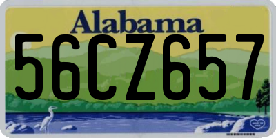 AL license plate 56CZ657