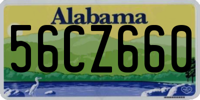 AL license plate 56CZ660
