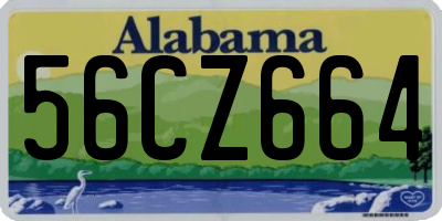 AL license plate 56CZ664