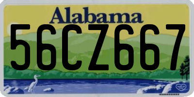 AL license plate 56CZ667