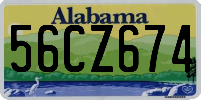 AL license plate 56CZ674