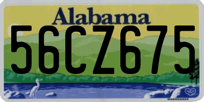 AL license plate 56CZ675