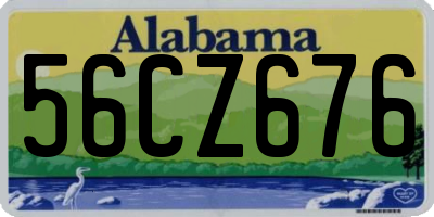 AL license plate 56CZ676