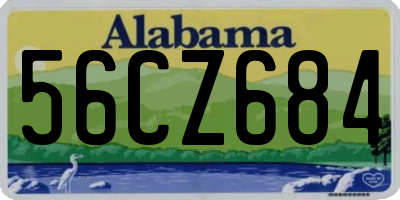 AL license plate 56CZ684