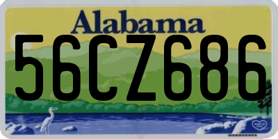 AL license plate 56CZ686