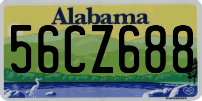 AL license plate 56CZ688