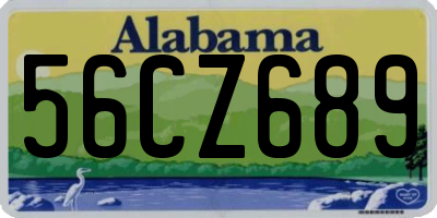 AL license plate 56CZ689
