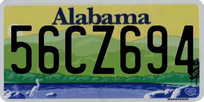 AL license plate 56CZ694