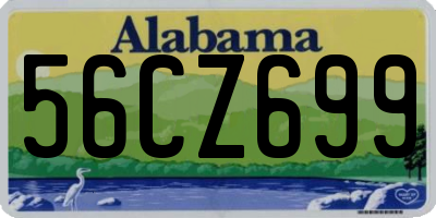 AL license plate 56CZ699