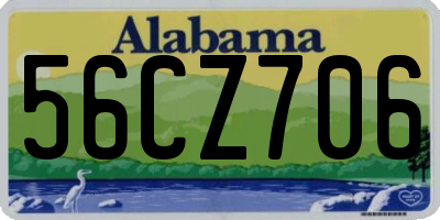 AL license plate 56CZ706