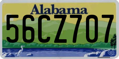 AL license plate 56CZ707