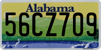 AL license plate 56CZ709