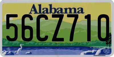 AL license plate 56CZ710