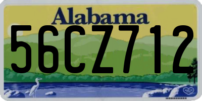 AL license plate 56CZ712
