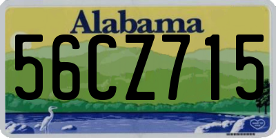 AL license plate 56CZ715